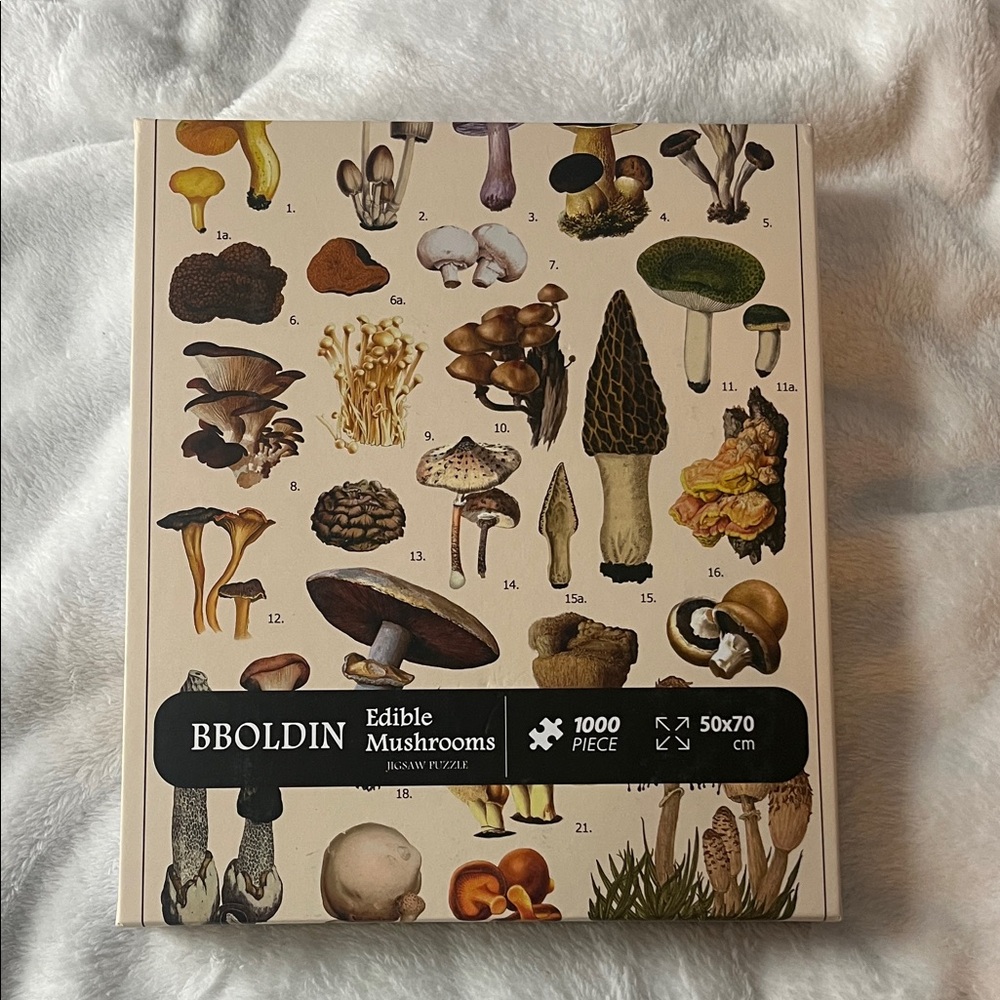 BBOLDIN Edible Mushrooms Jigsaw Puzzle